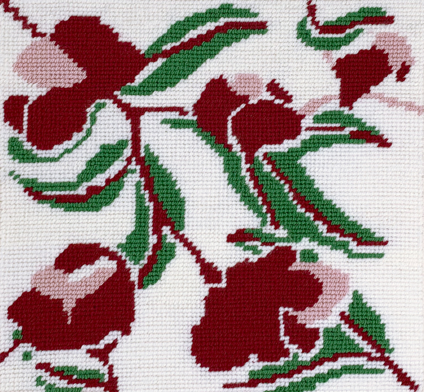 Kit de bordado sobre cañamazo | Amapolas