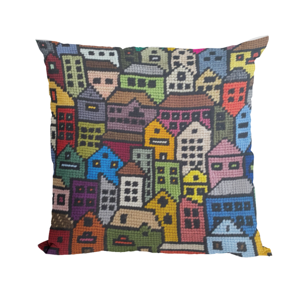 Kit de bordado sobre cañamazo | Cinque Terre