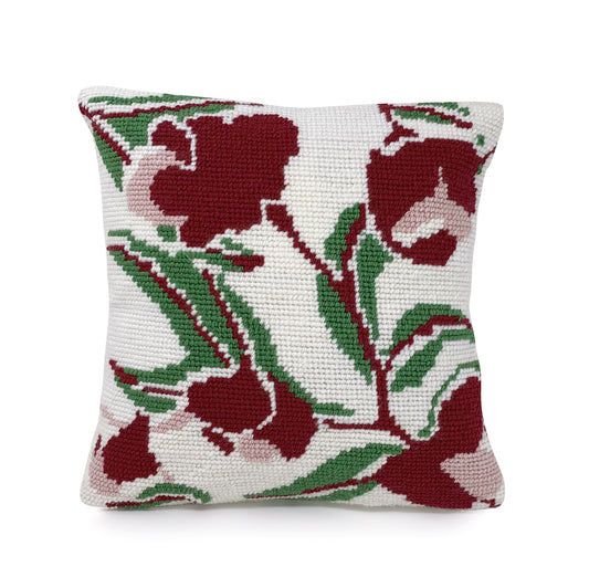 Kit de bordado sobre cañamazo | Amapolas