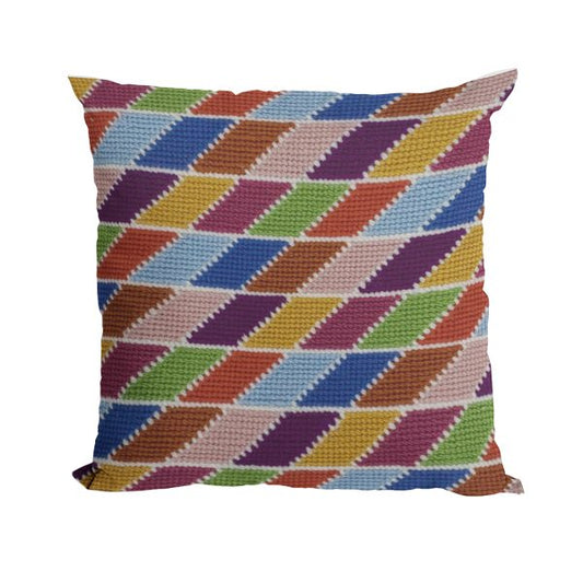 Kit de bordado sobre cañamazo | Arlequín