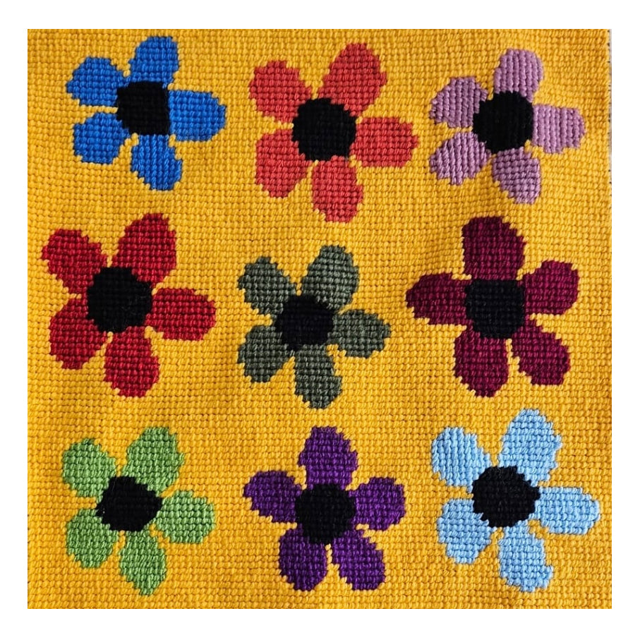 Kit de bordado sobre cañamazo | Primavera