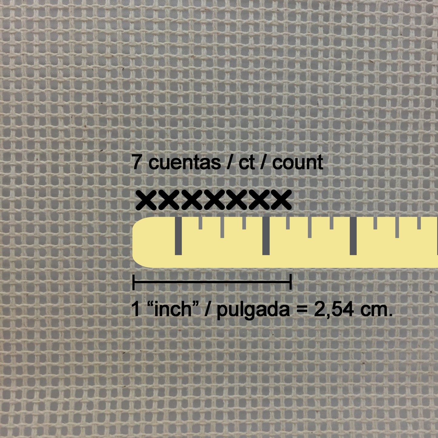 Cañamazo para punto de cruz o medio punto | 2 telas de 40×40 cm