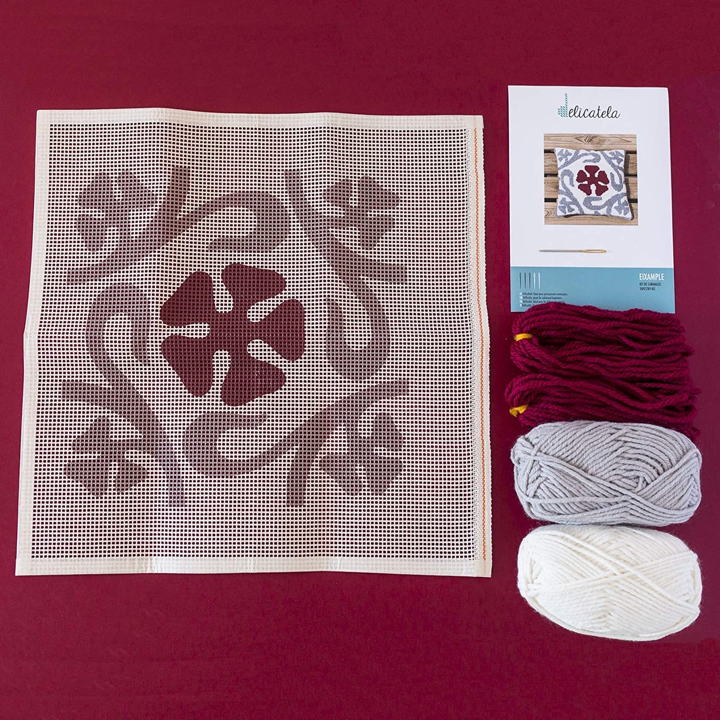 Kit de bordado sobre cañamazo | Eixample