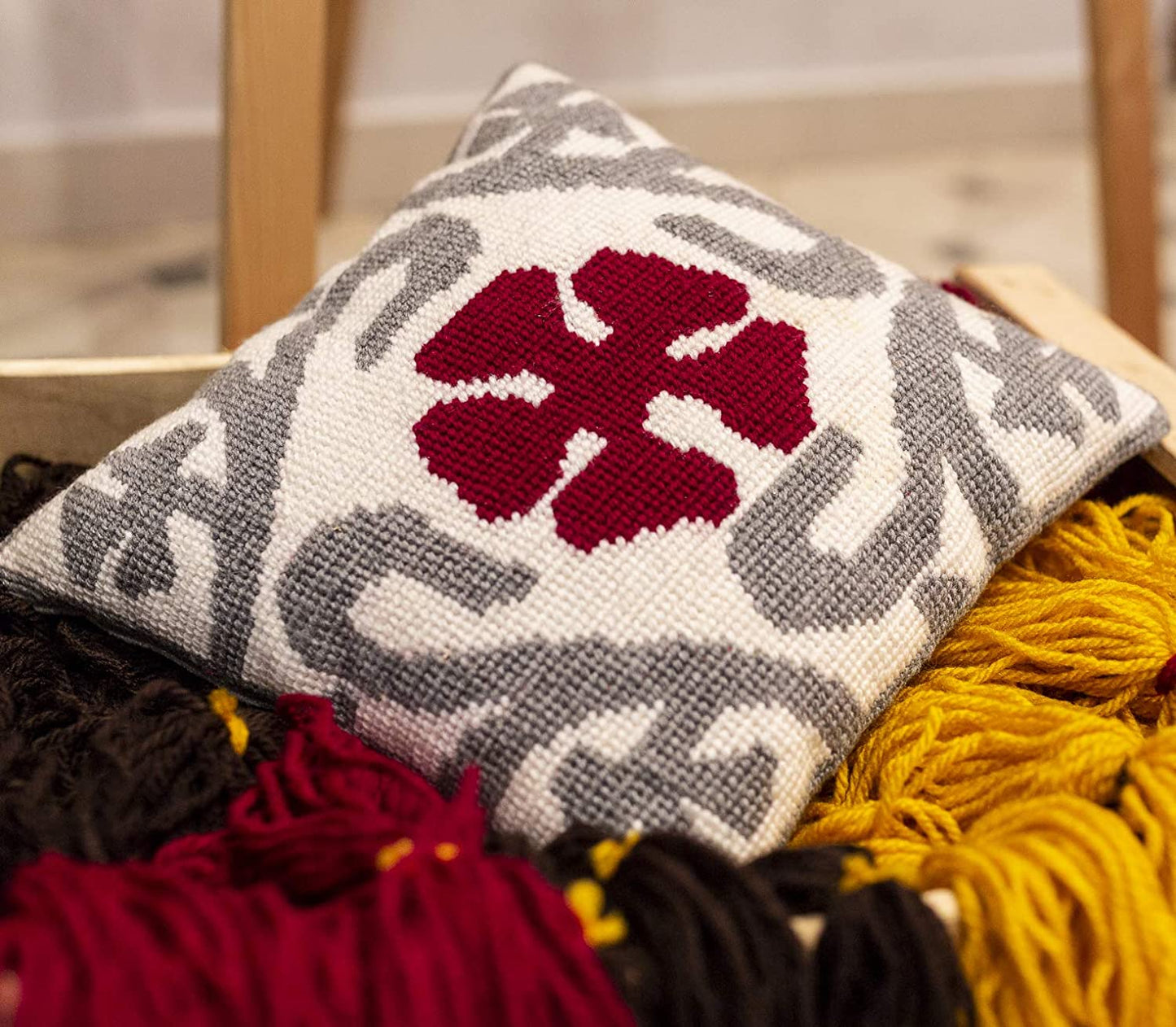 Kit de bordado sobre cañamazo | Eixample