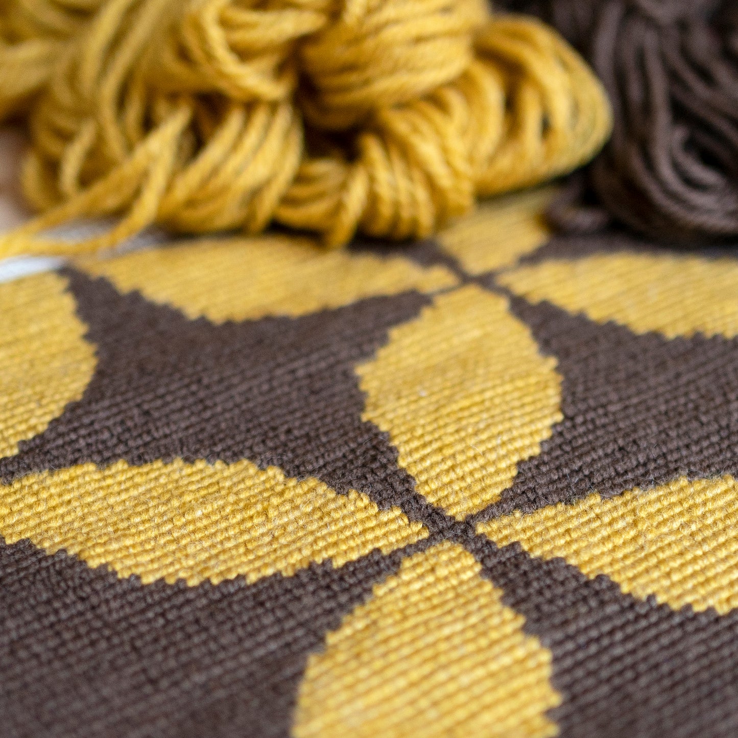 Kit de bordado sobre cañamazo | Retro