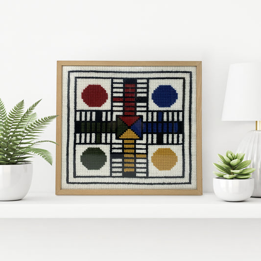 Kit de bordado sobre cañamazo | Parchís