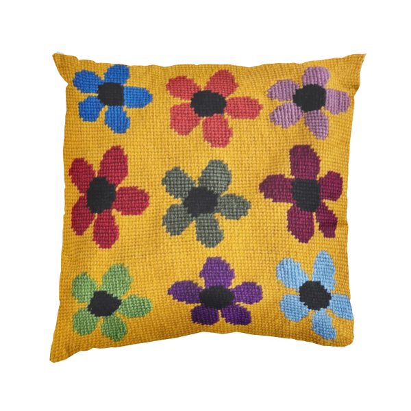 Kit de bordado sobre cañamazo | Primavera