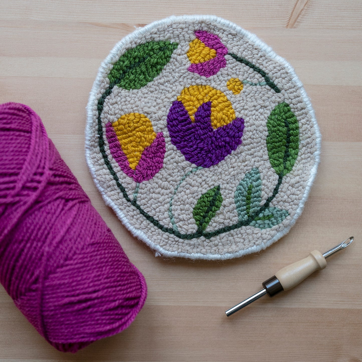 Tela Punch Needle | 145 x 50 cm | Ideal para bordado creativo con aguja mágica