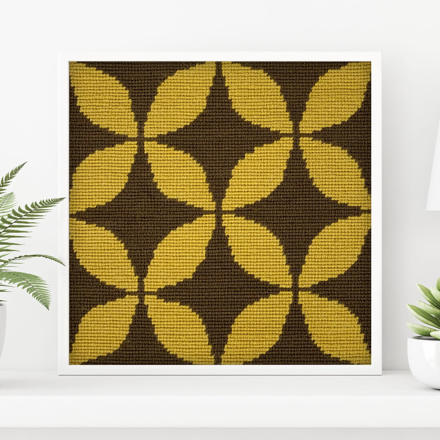 Kit de bordado sobre cañamazo | Retro