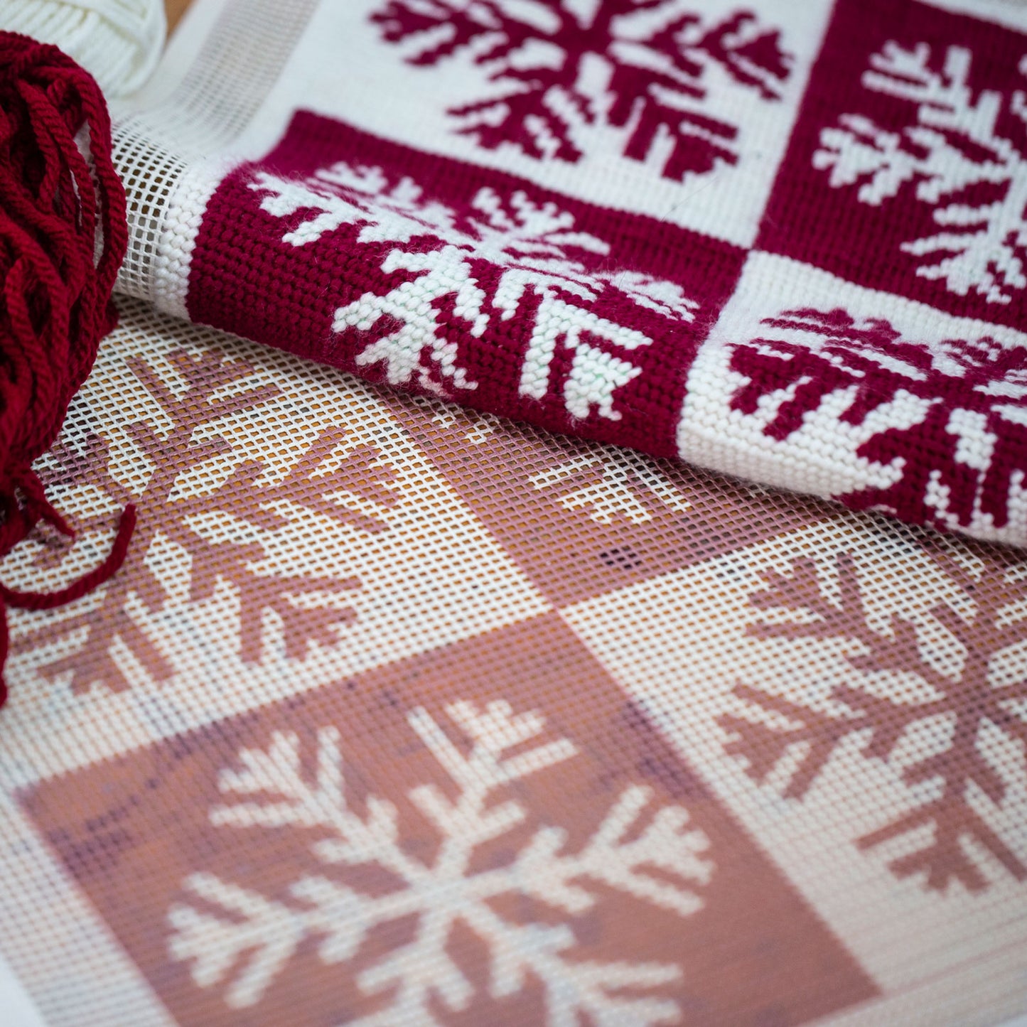 Kit de bordado sobre cañamazo | Xmas